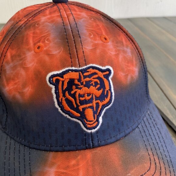 Rare Chicago Bears New Era 9TWENTY Blue Flame Sideline Adjustable GSH Cap (B4) - Picture 7 of 10
